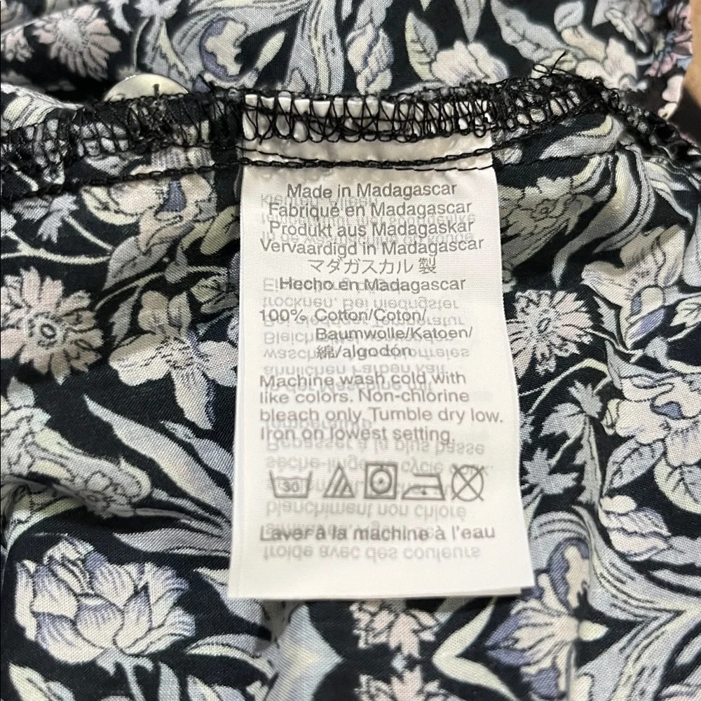 J.‎ Crew Liberty Fabric Sambourne Floral Ruffle Puff Sleeve Blouse Medium